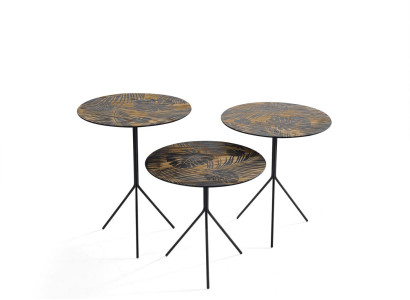 Round tables Table Coffee tables Tables Luxury Design Side tables 3 pcs.